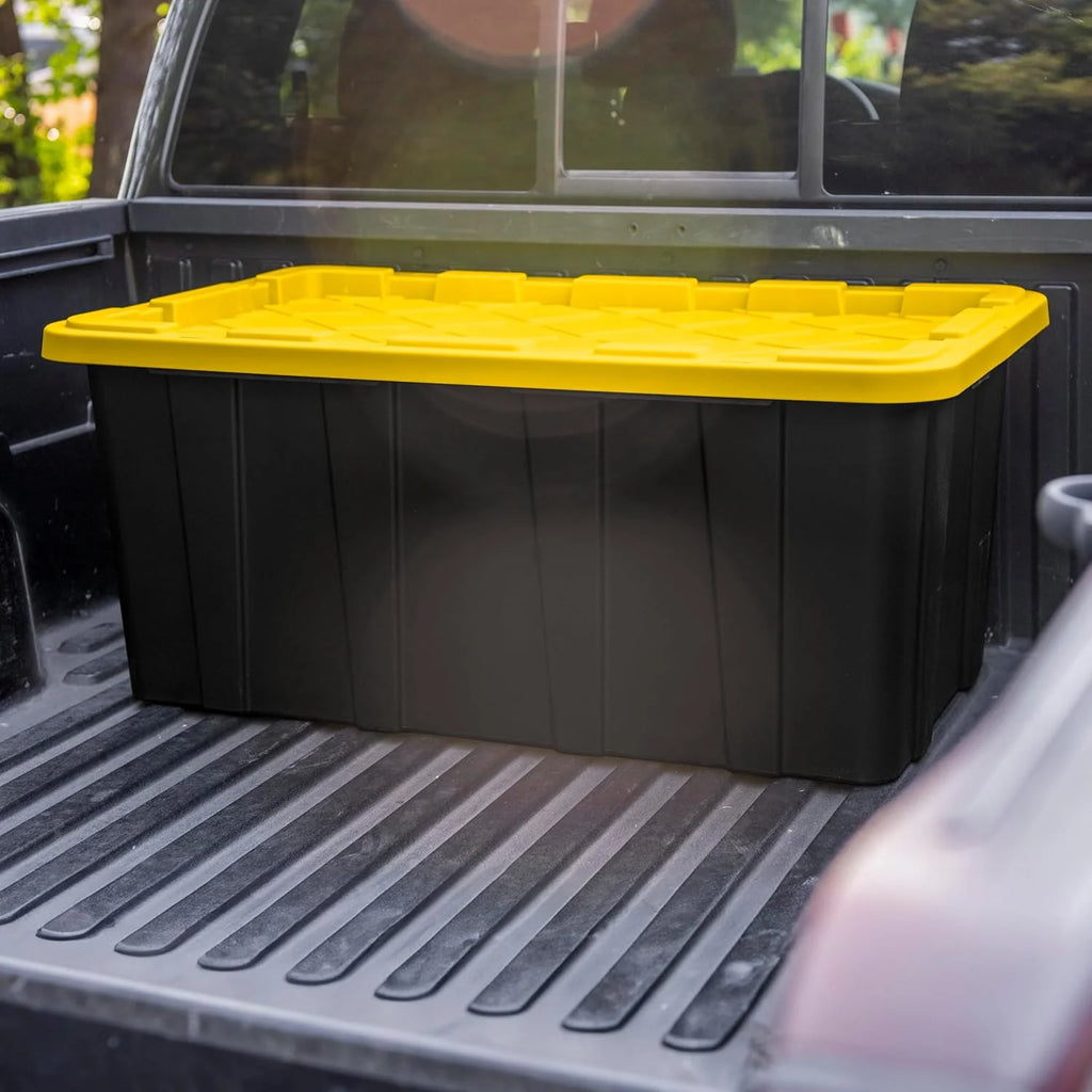 Stackable Storage Bin with Lid, 4-Pack S981