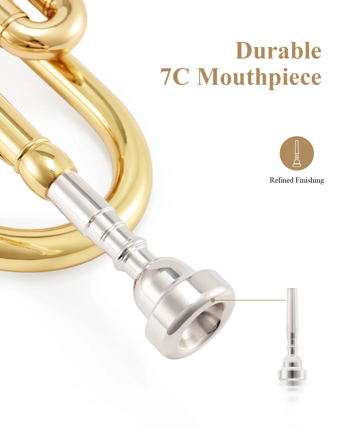 Bb Standard Brass Trumpet with Case Y8206