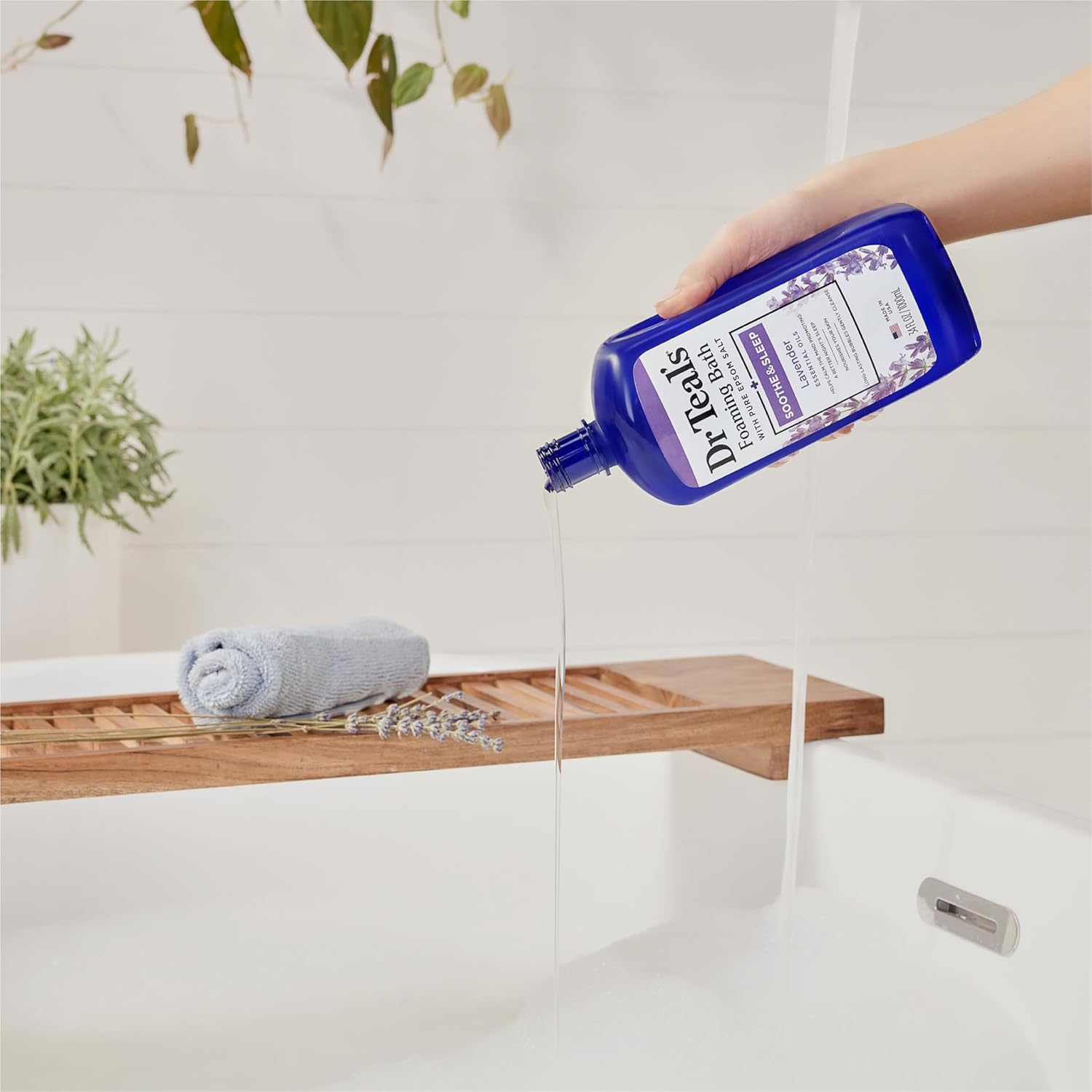 Epsom Salt Soaking Solution and Foaming Bath Combo Pack, Lavender S105323