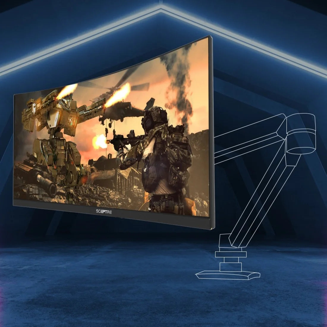 34" Curved Gaming LCD Monitor, 21:9 W71909
