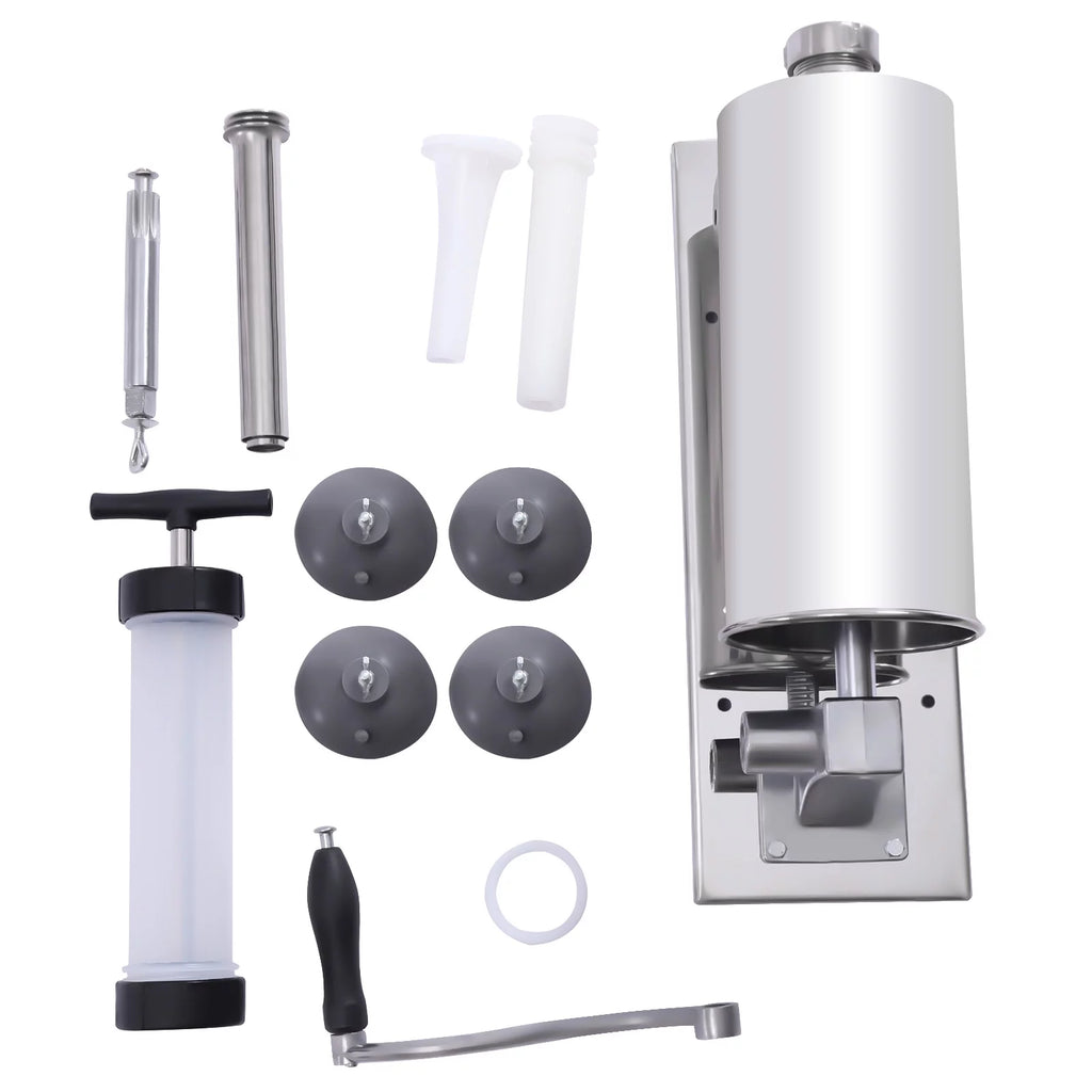 Manual Stainless Steel Horizontal Sausage Stuffer 4L V209