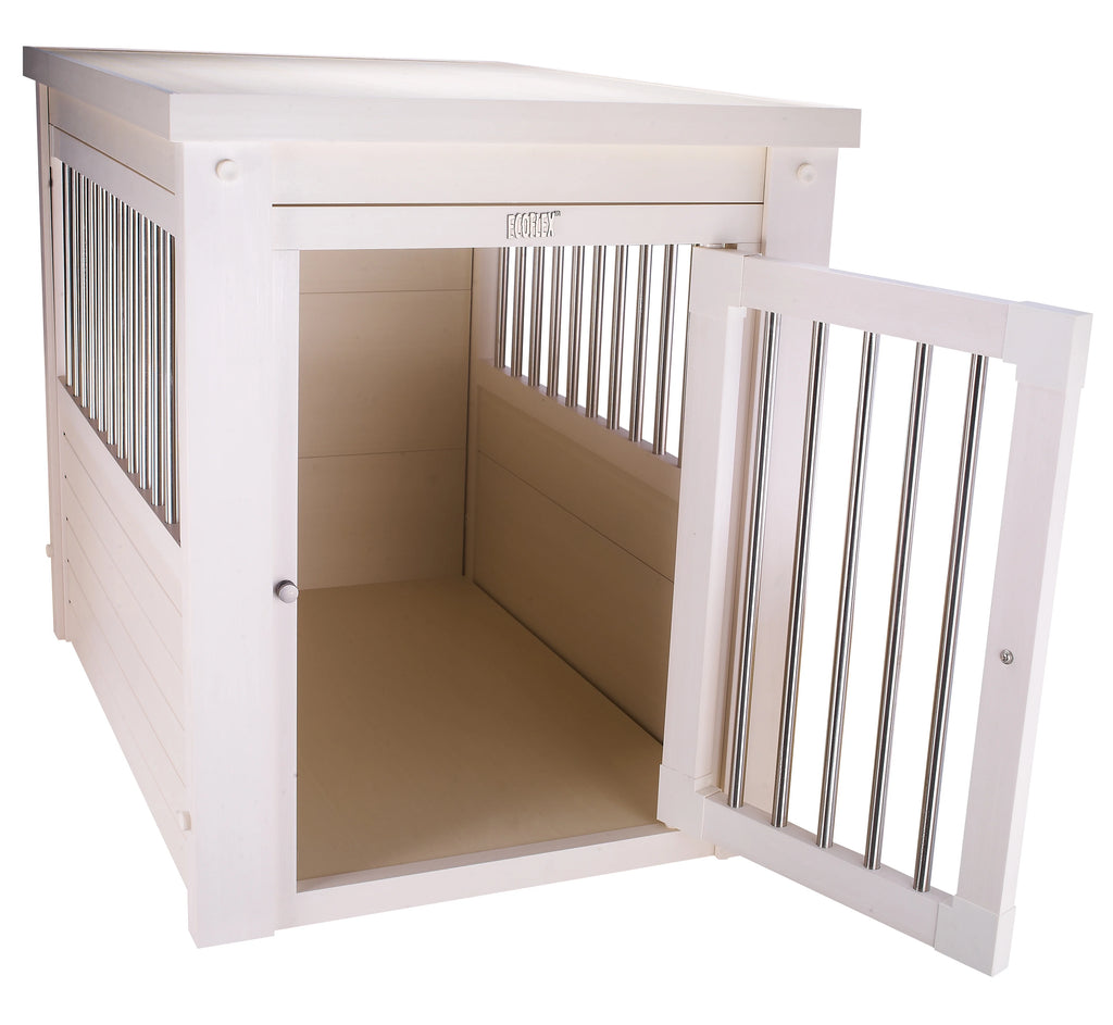 Dog Crate End Table - Antique White Medium Z35233