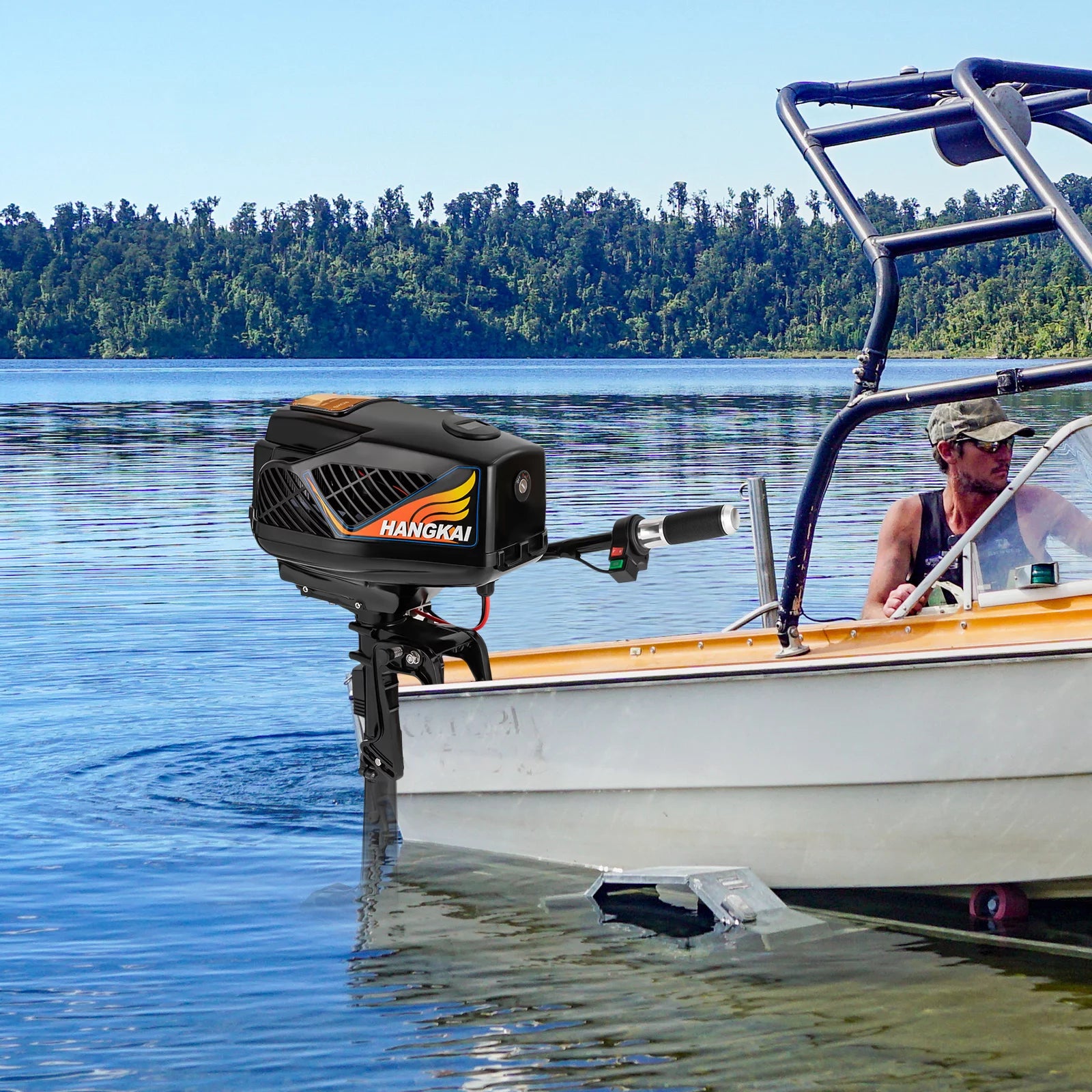 48V 1200W Electric Outboard Motor for Fishing Boat with 3-Blade Propeller G889