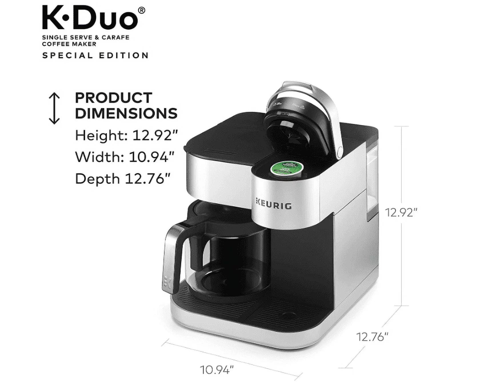 Single Serve and 12-Cup Drip Coffee Maker with K-Cup Pod Compatibility, Silver G8881