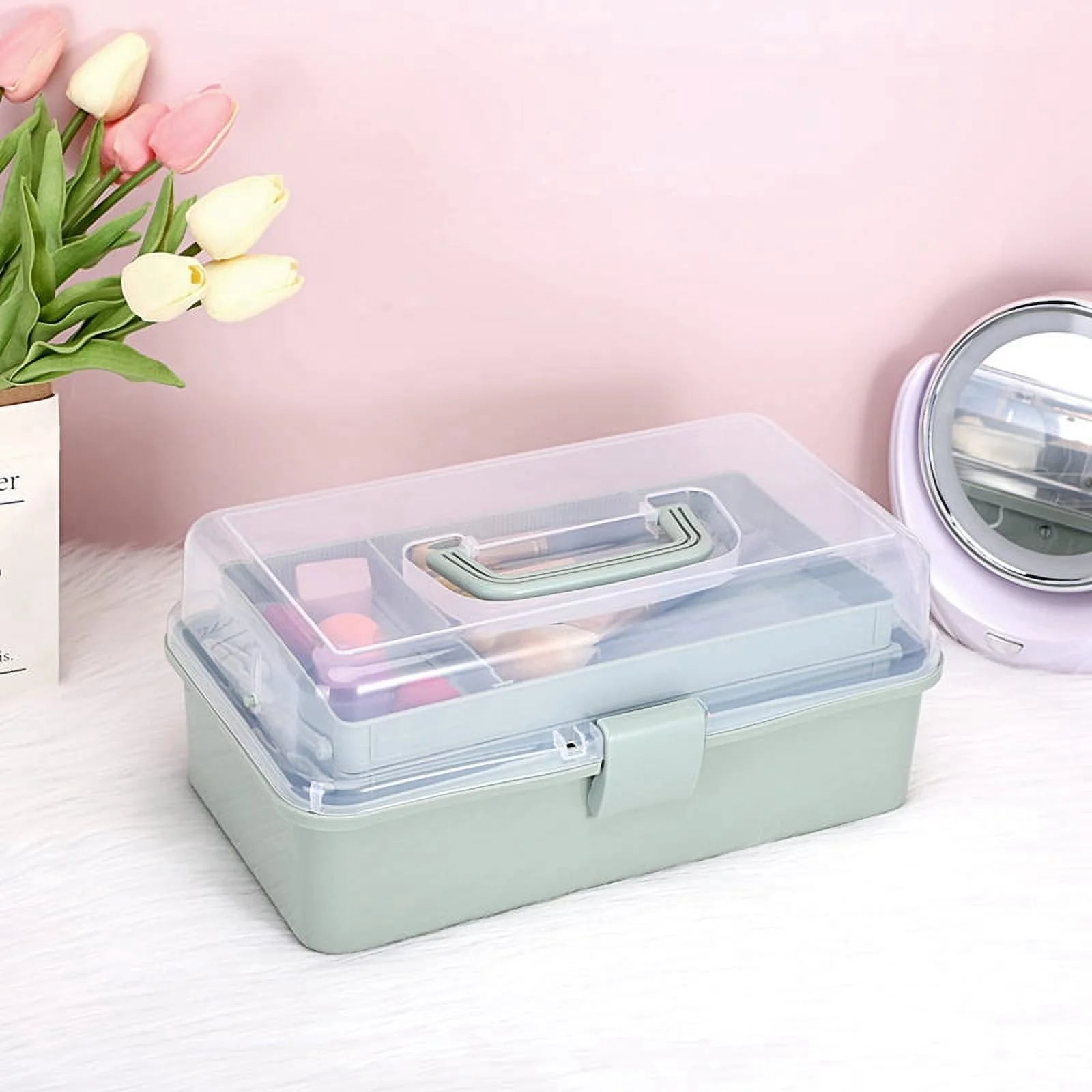 Plastic Dividing Storage Box with Adjustable Spacers Y20168