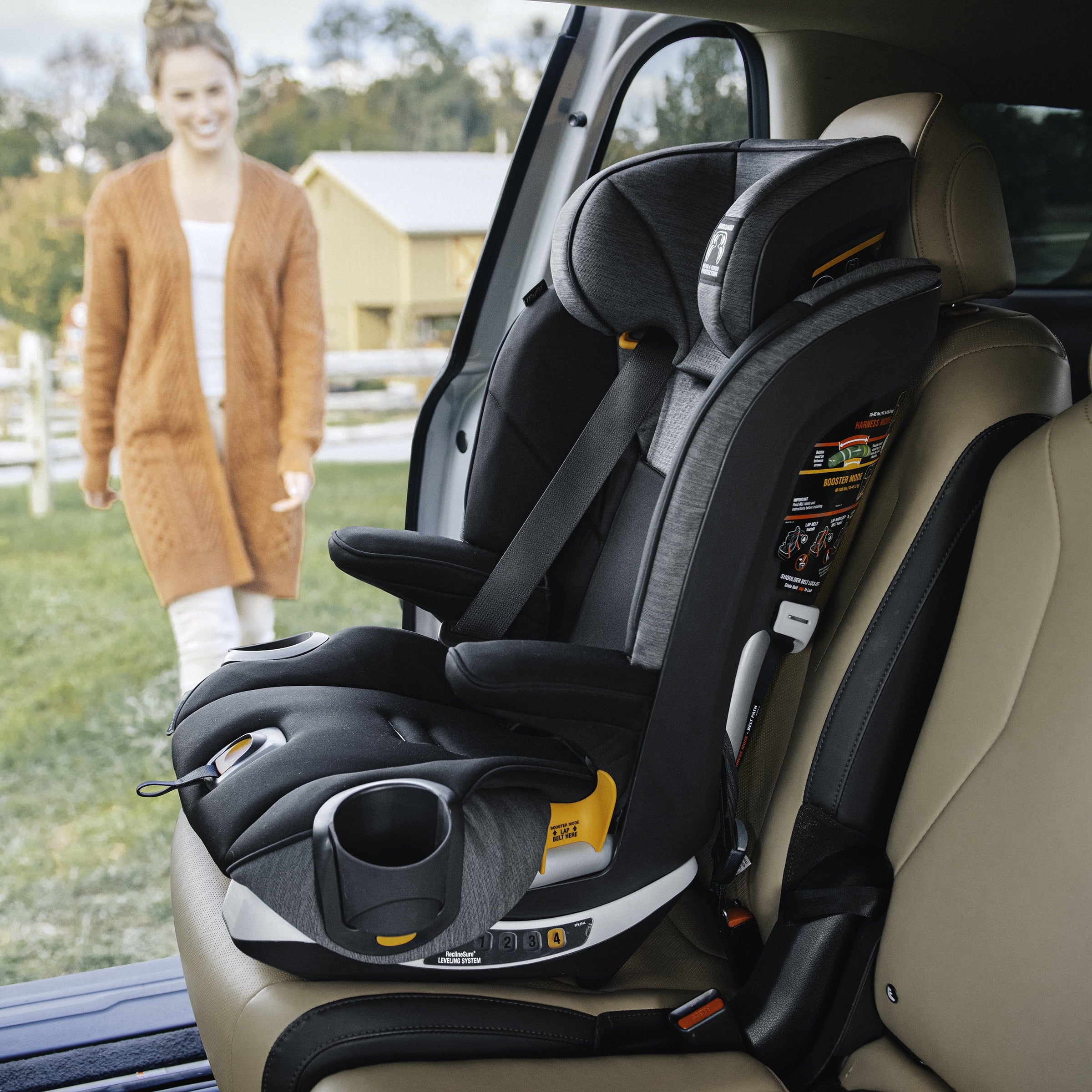 Harness + Booster Car Seat - Shadow (Black) I930260