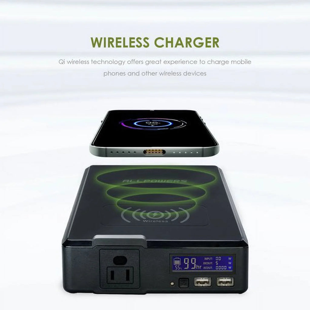 200W 154Wh Portable Power Station with 100W Foldable Solar Panel P106614