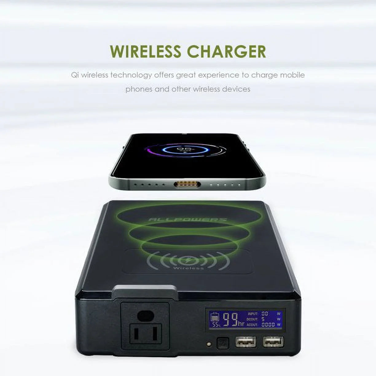 200W 154Wh Portable Power Station with 100W Foldable Solar Panel P106614
