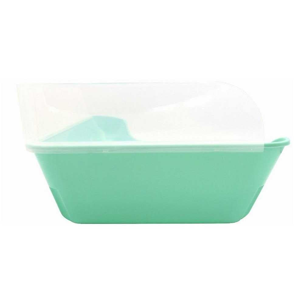 Corner Litter Pan with Removable Shield I385346
