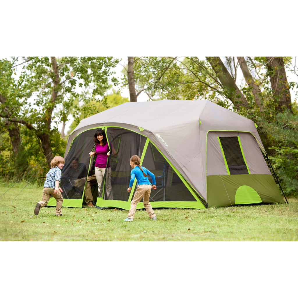 14 x 13.5 ft 9 Person 2 Room Instant Cabin Tent with Screen Room M8539