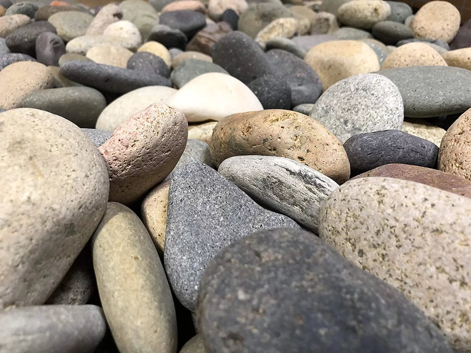 Large Mixed Mexican Stone Beach Pebbles 3-5 inches for Garden Landscape I9269