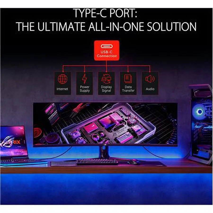 49" Ultra-wide Curved HDR Gaming Monitor, Dual QHD 165Hz F79653