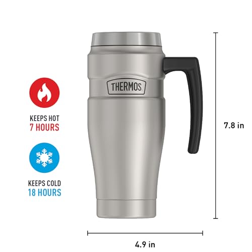 16 oz Vacuum-Insulated Travel Mug, Midnight Blue M4468