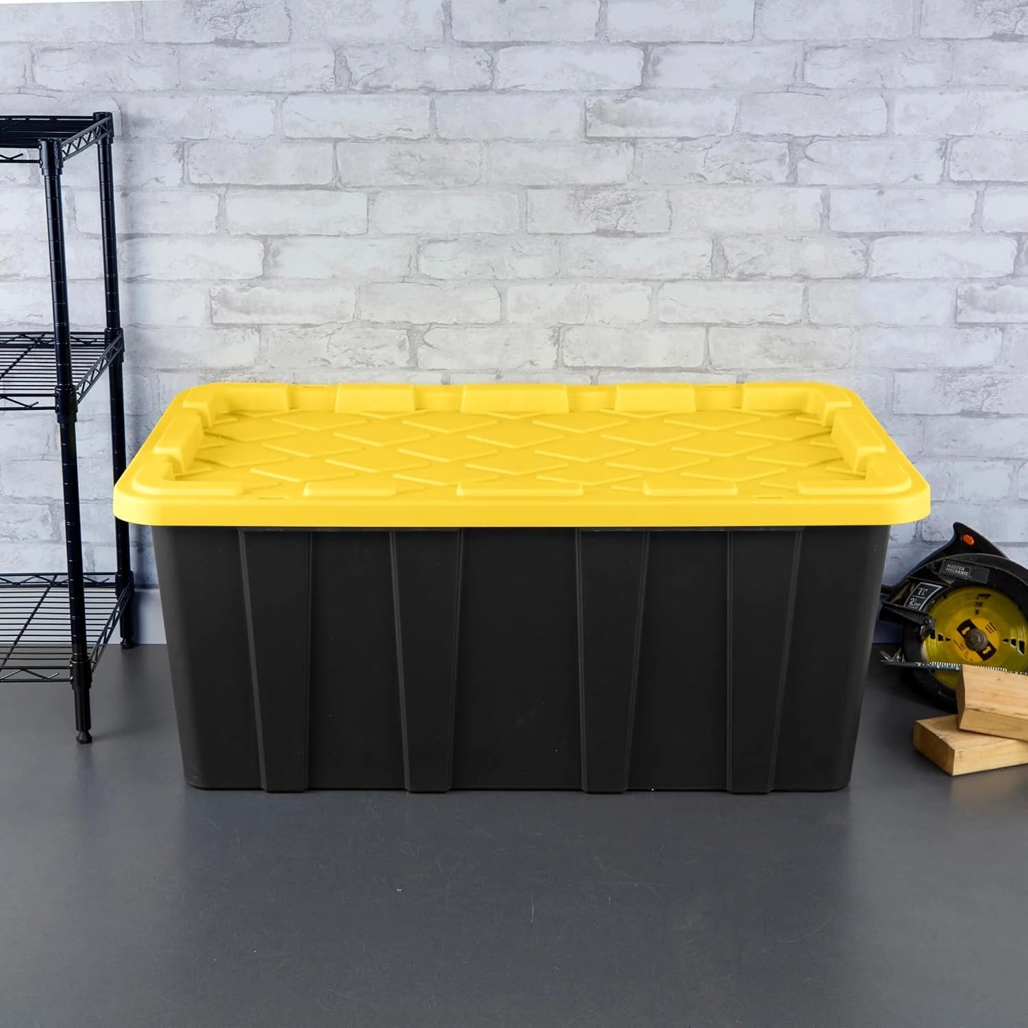 Stackable Storage Bin with Lid, 4-Pack S981