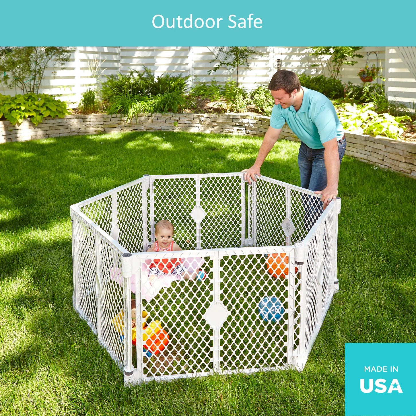 Baby Play Yard, Gray Plastic O533553