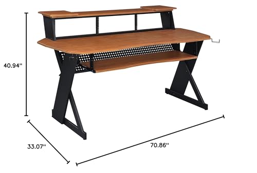 Music Studio Desk Workstation with 3 x 4U Rack L278641