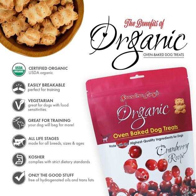 Organic Cranberry Oven Baked Dog Treats Q72560
