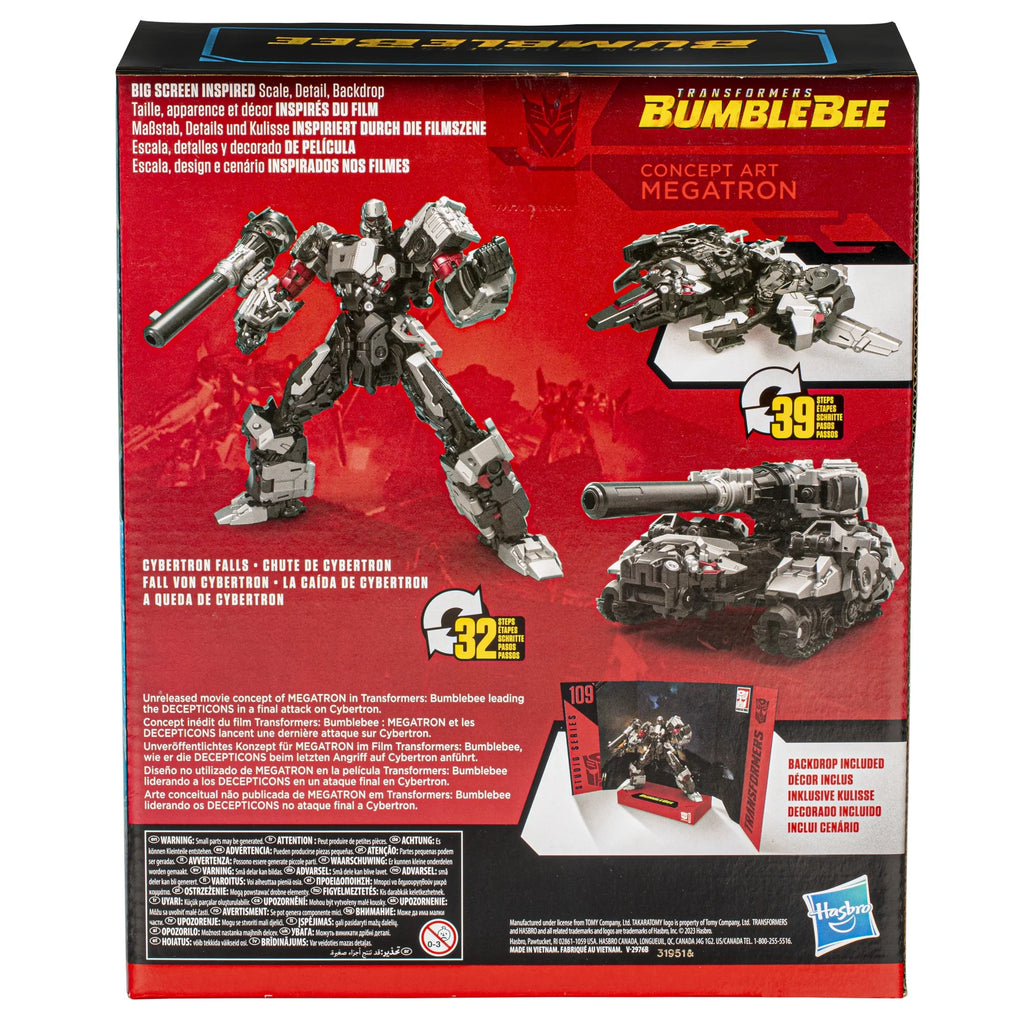 Bumblebee 109 Concept Art Megatron 8.5" Action Figure Y136698