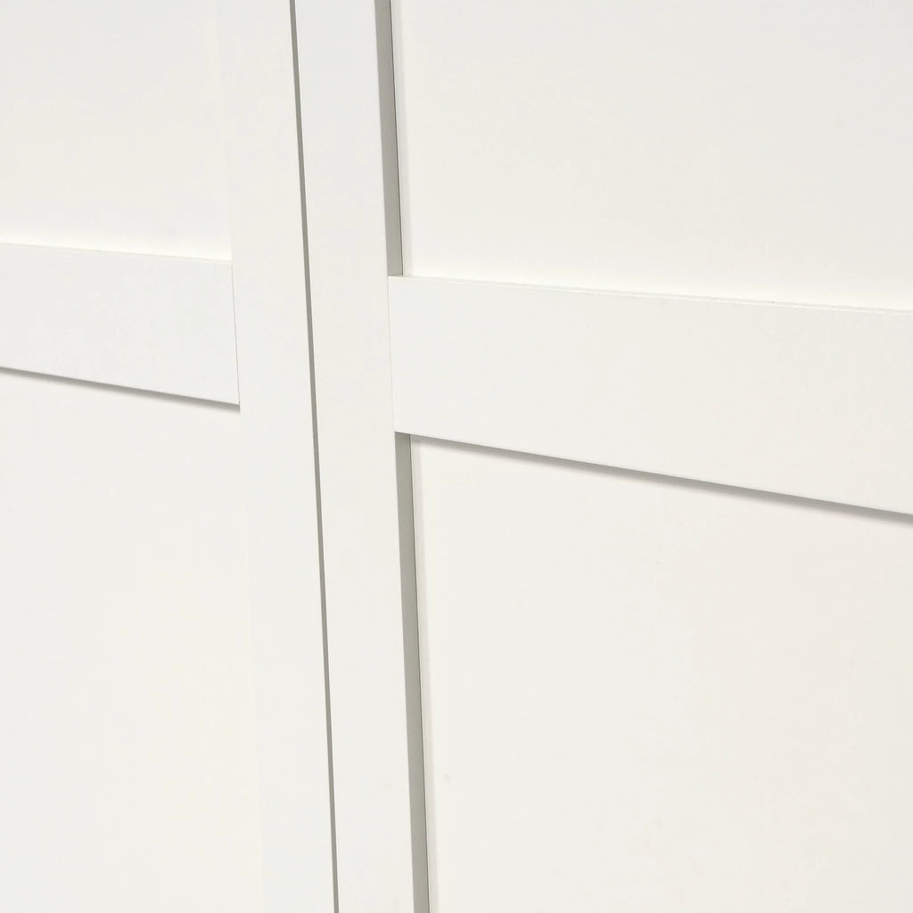 Wood Storage Cabinet, White Finish L333
