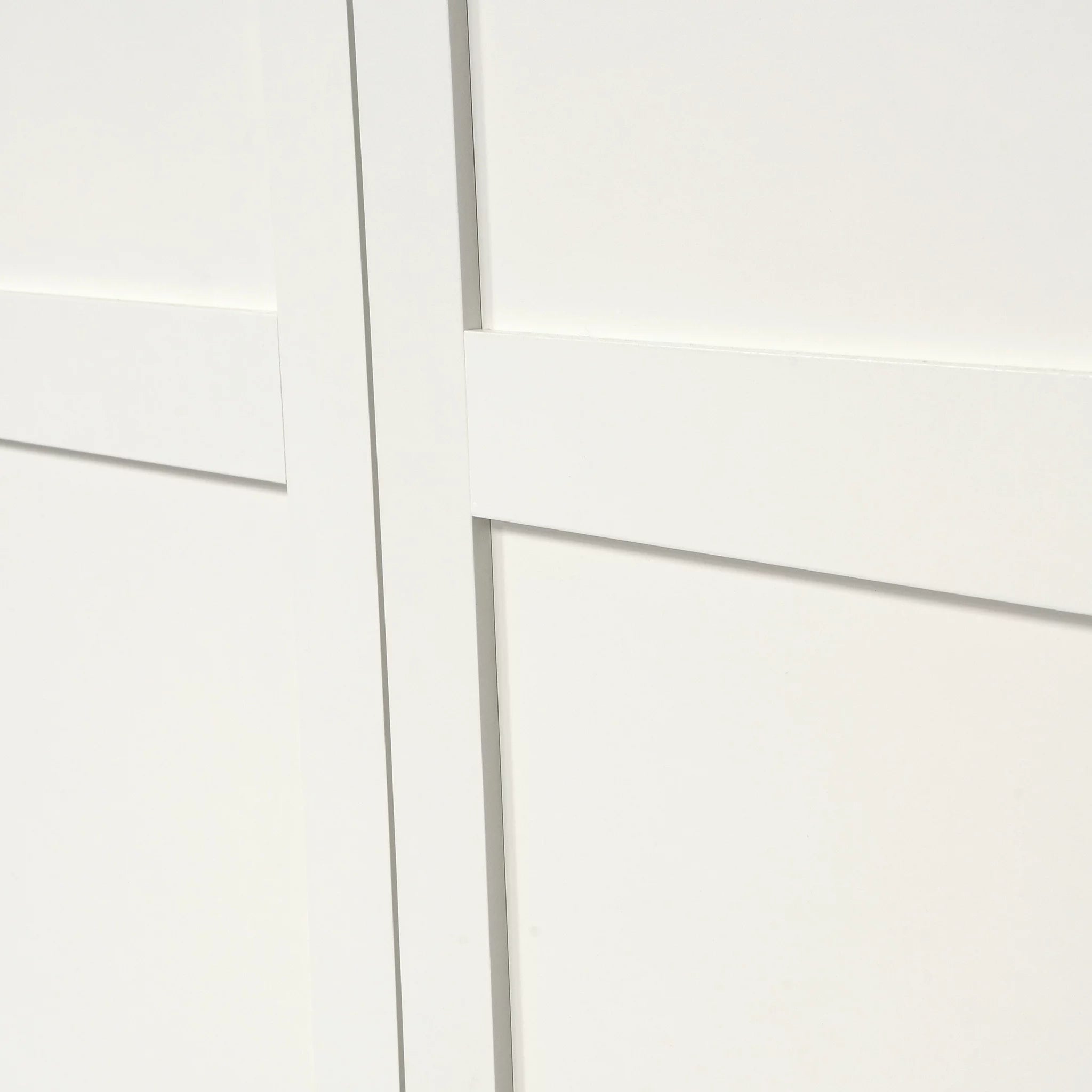 Wood Storage Cabinet, White Finish L333