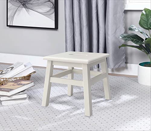 Solid Hardwood Step Stool for Adults and Kids, 12.25 Inches, Unfinished O98013