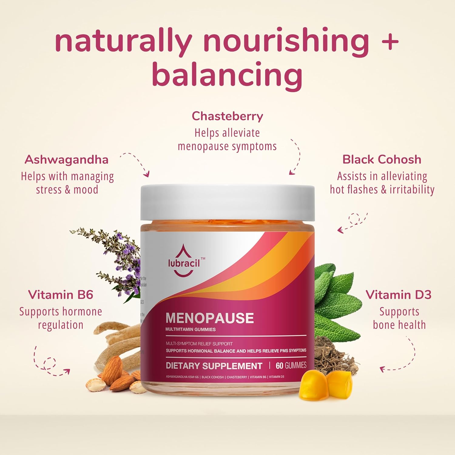 Daily Intimate Feminine Cream & Menopause Support Gummies M6013