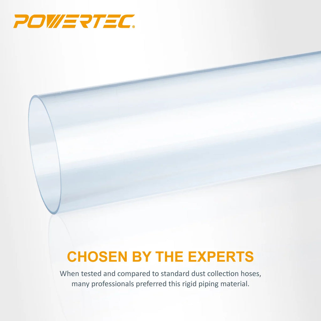 4-inch x 36-Inch Clear PVC Dust Collection Pipe B7225