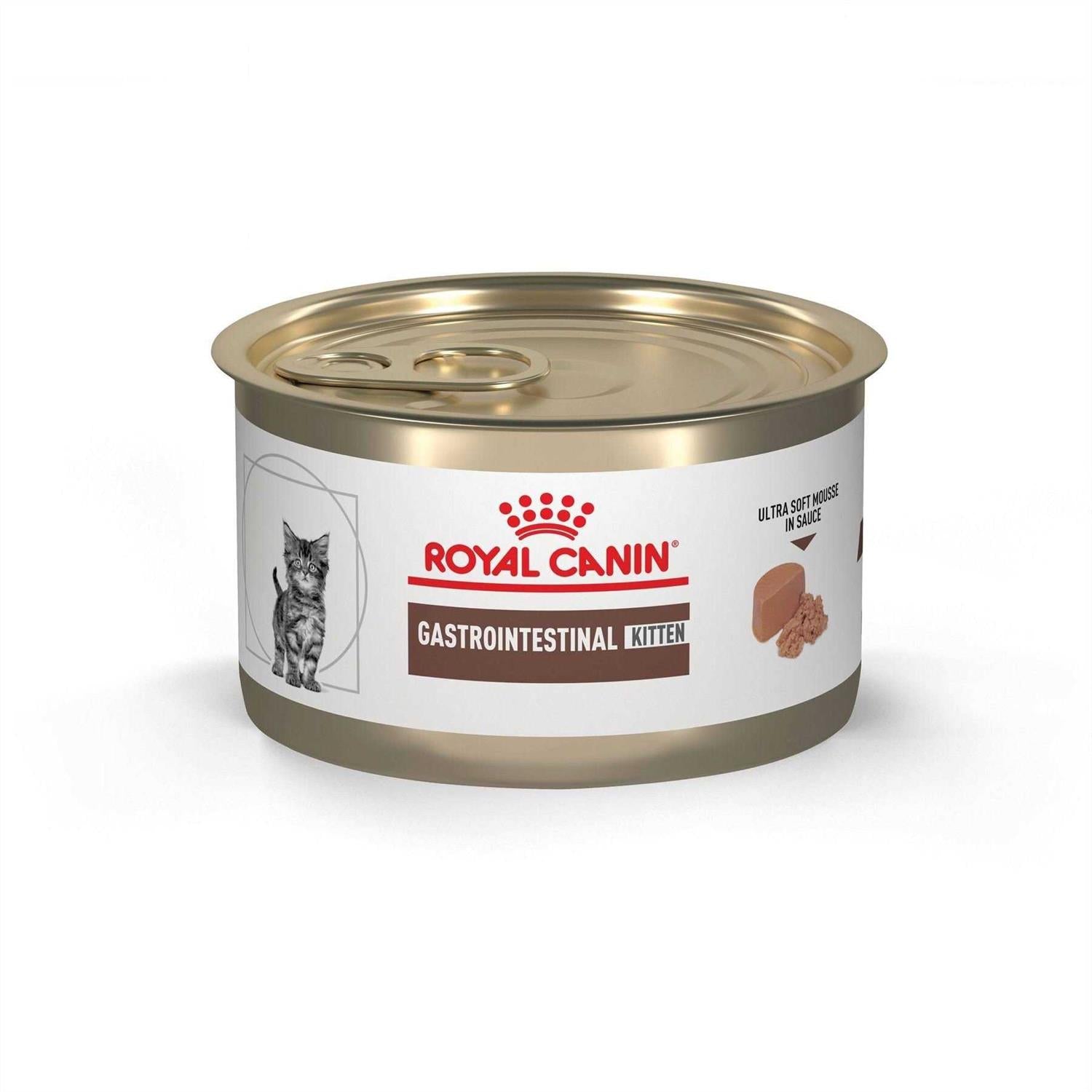 Royal Canin Veterinary Diet Gastrointestinal Kitten Ultra Soft Mousse in Sauce Canned Cat Food - Pet Supplies online store