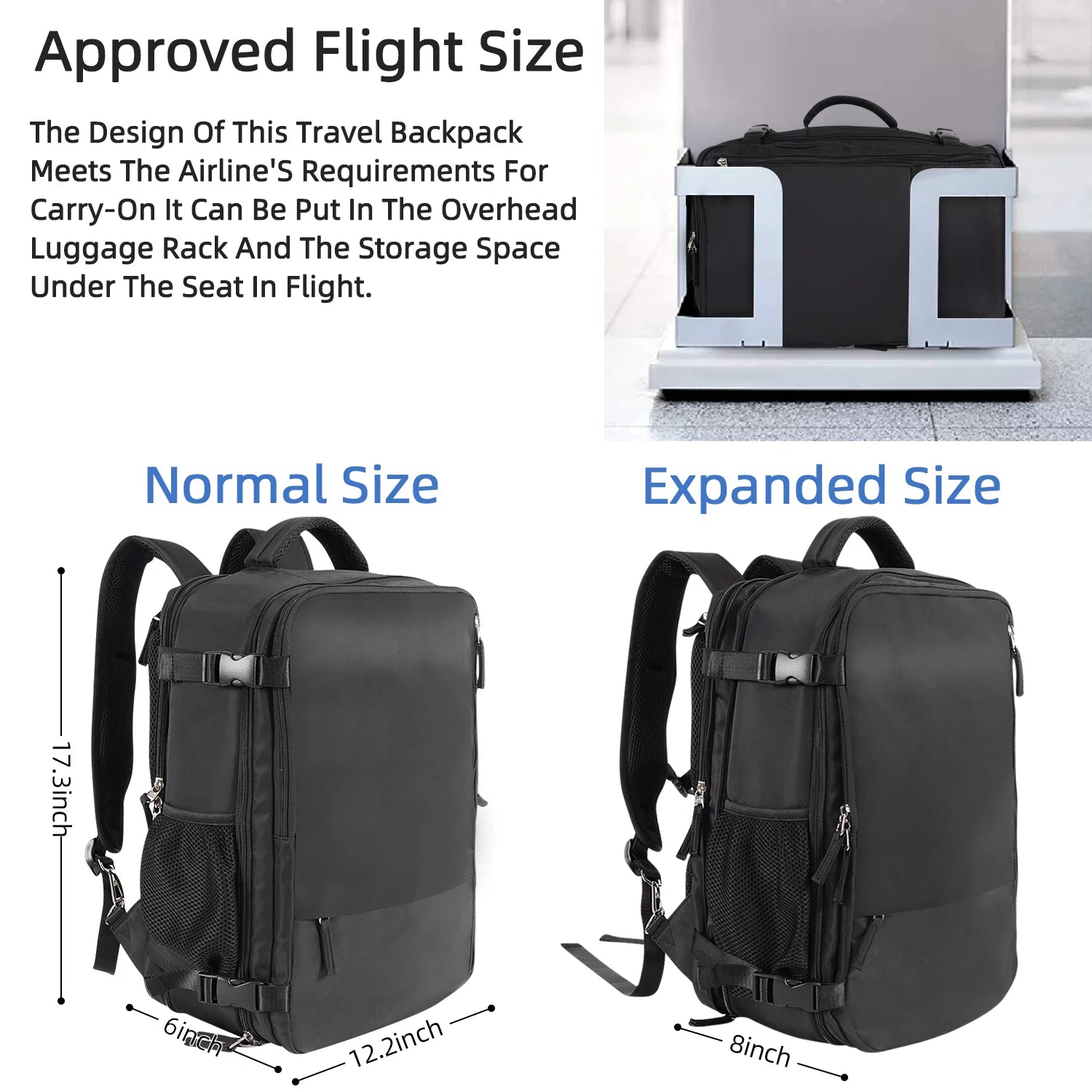 Travel Backpack Waterproof Hiking Rucksack for Men Women D665