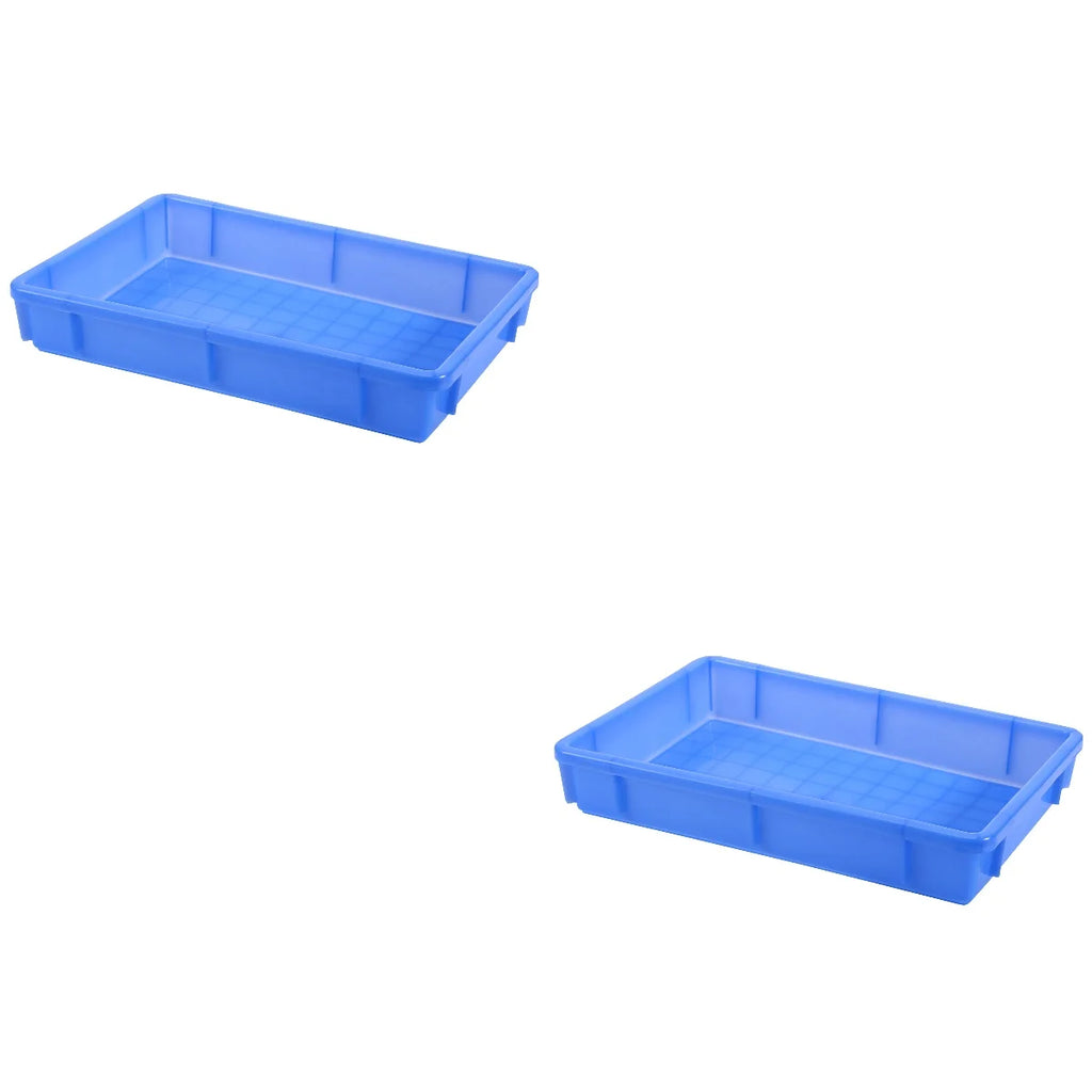 Plastic Warehouse Storage Box with Lids, 2-Pack D987894