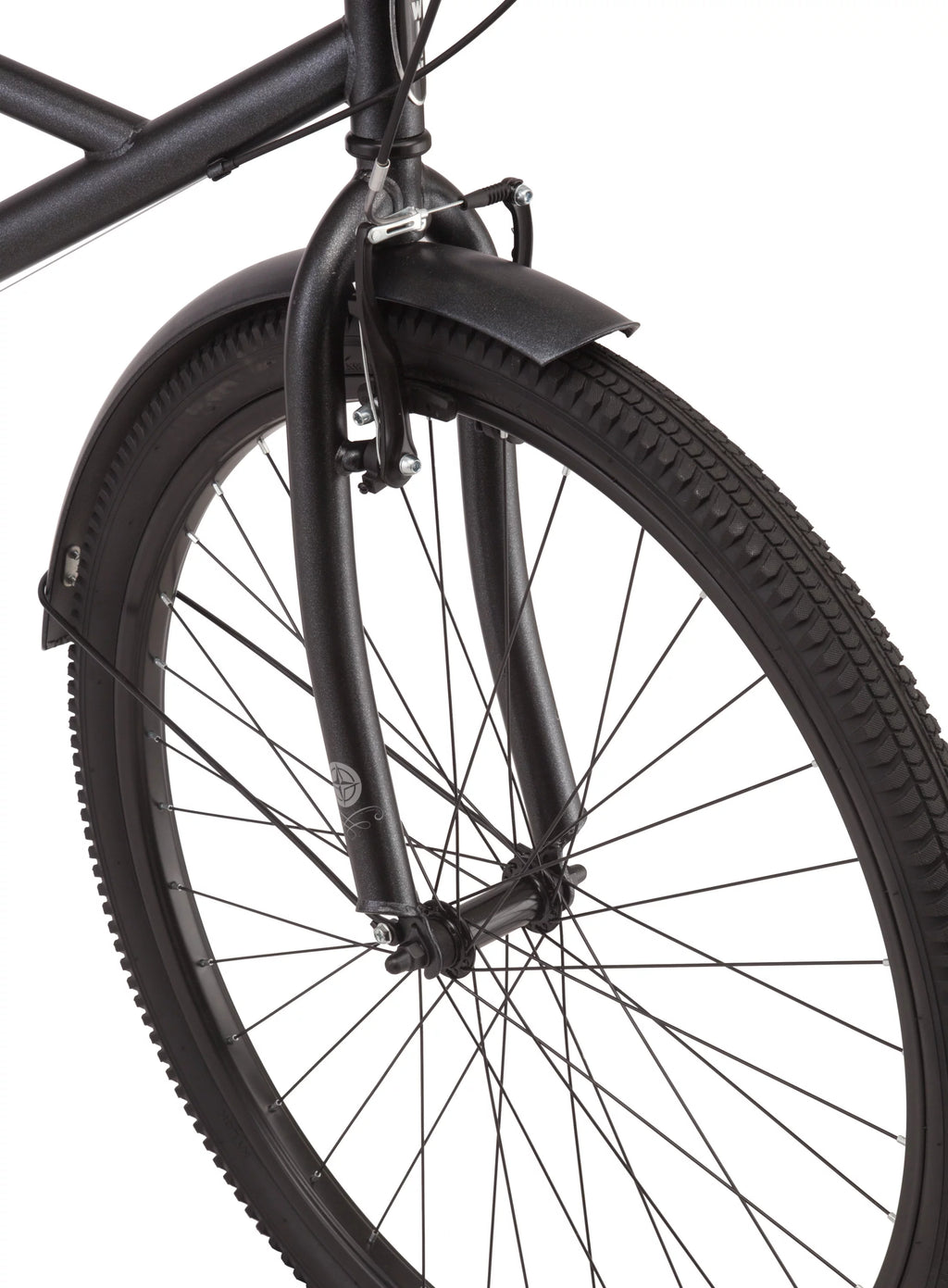 Men's cruiser bike, 29-inch wheels, 7 speeds, black C3776