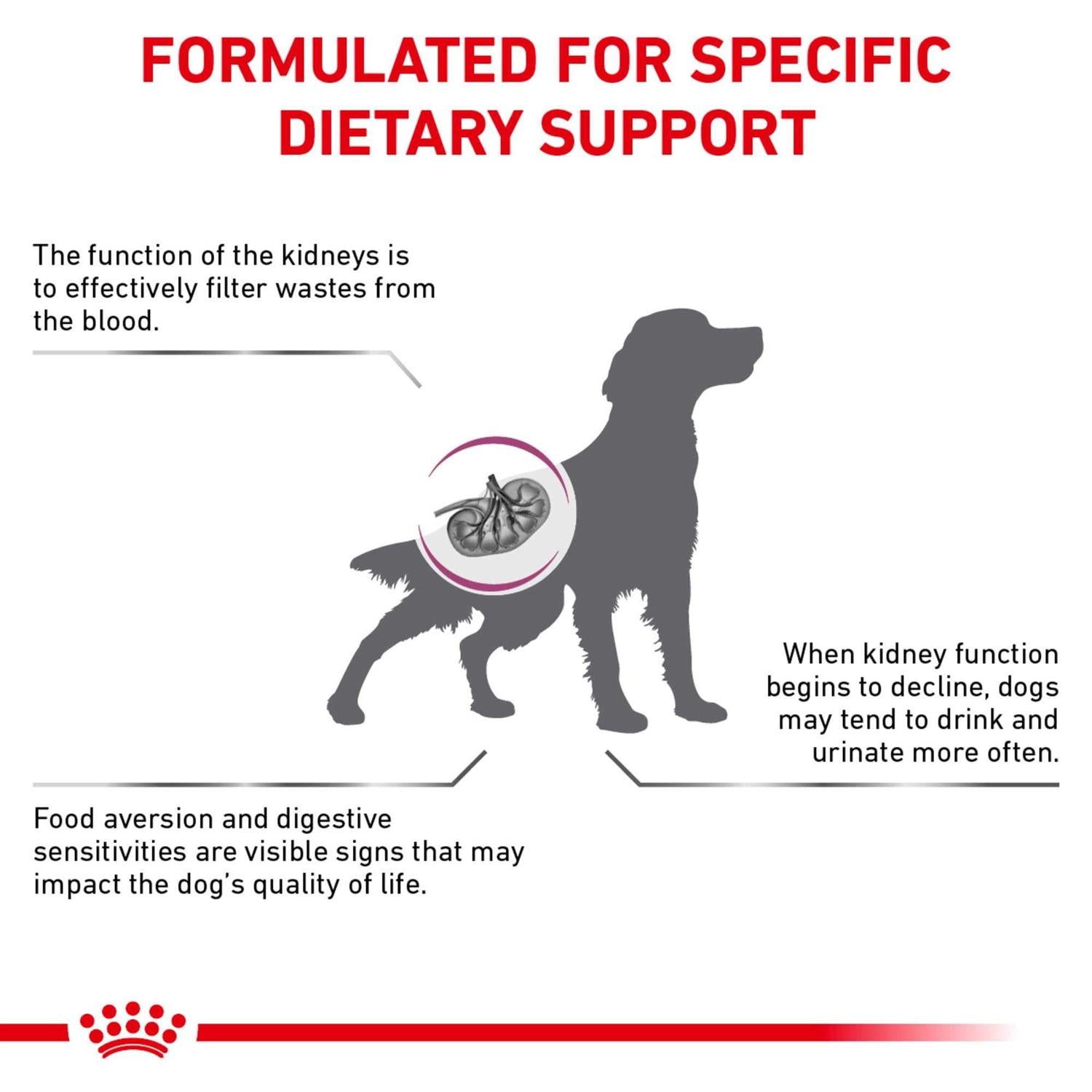 Veterinary Diet Renal Support Dry Dog Food E3087
