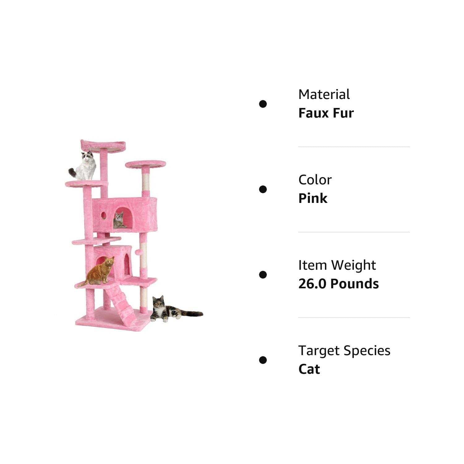 Cat Tree Tower with Scratching Posts and Cat Condo C949
