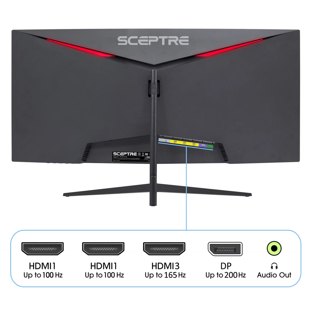 Curved 30" LED Monitor 2560 x 1080 200Hz VA V4916