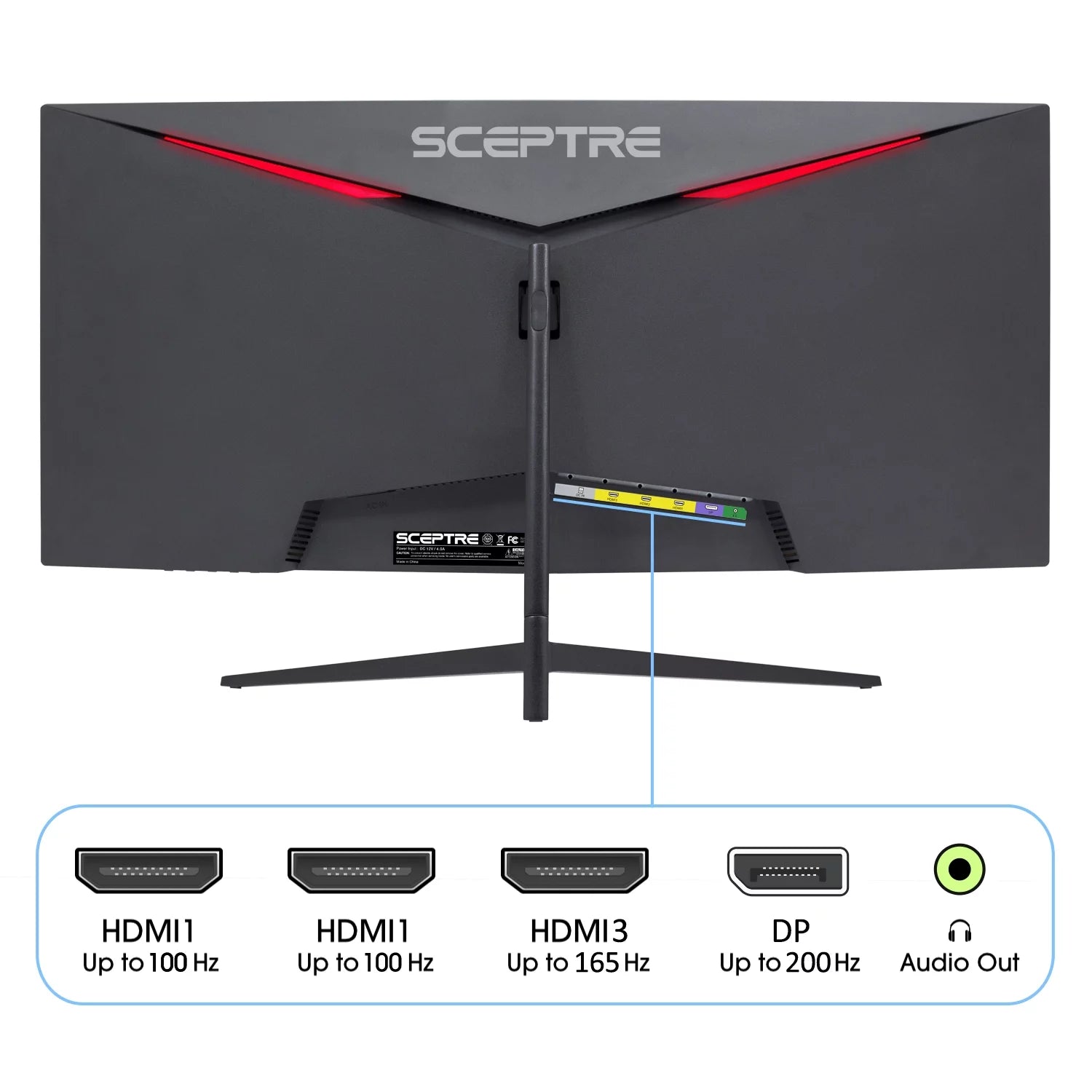 Curved 30" LED Monitor 2560 x 1080 200Hz VA V4916