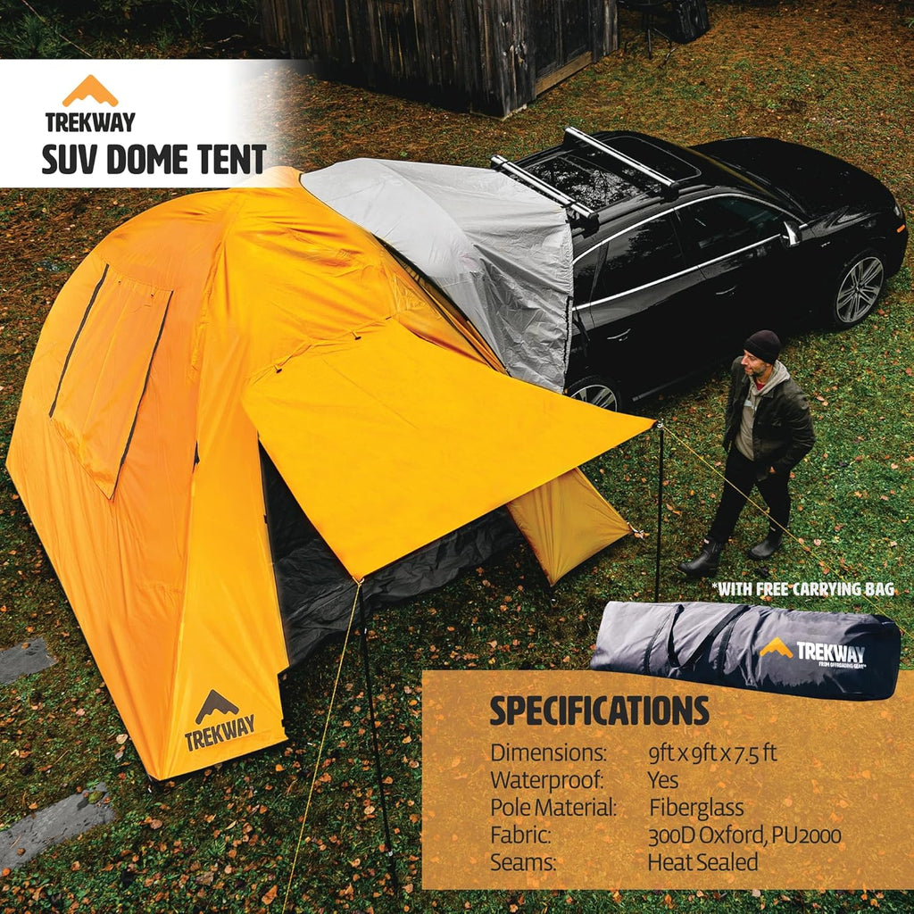 Waterproof Instant Camping Tent for SUV, 9 x 9 ft, Sleeps 7 N2863