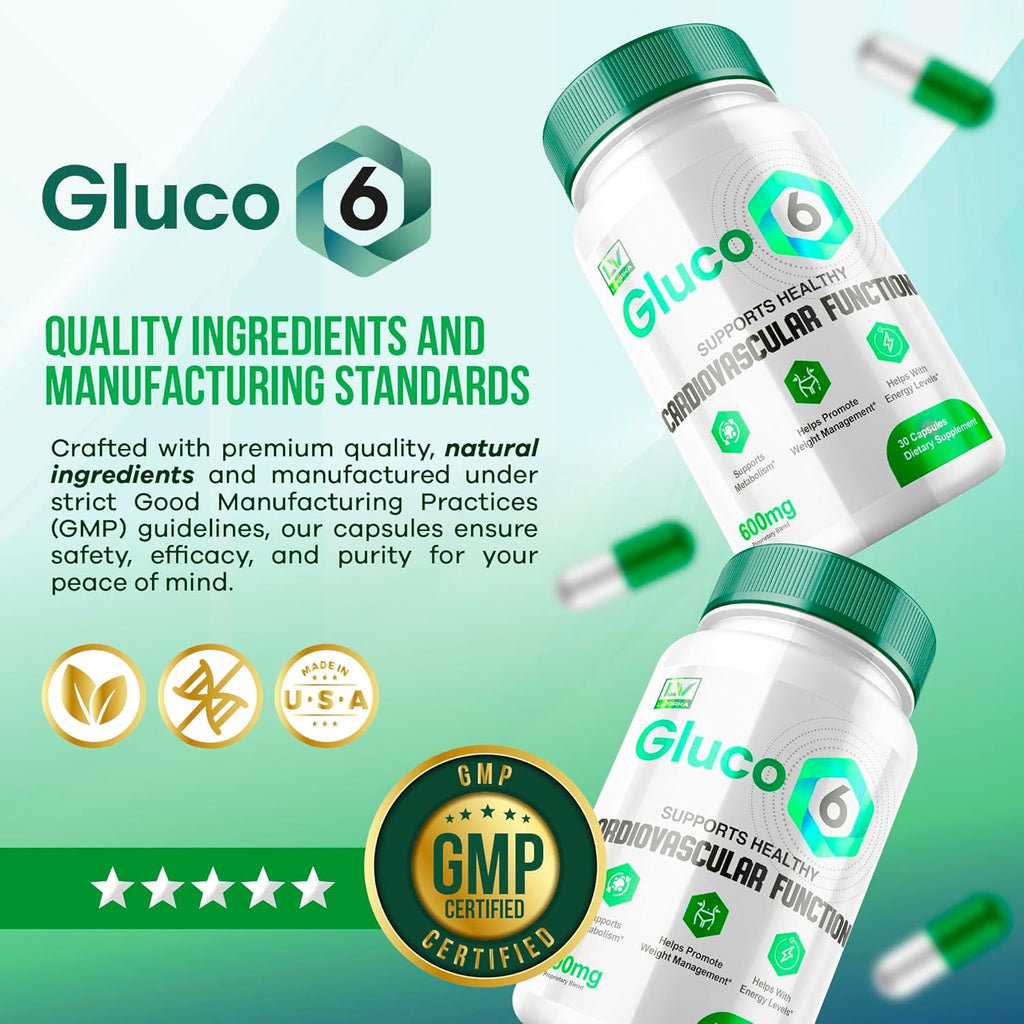 Gluco 6 Blood Support Capsules, 90 Count W89589