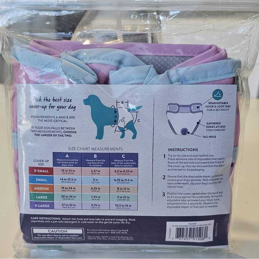 Washable Pink Diaper Cover Ups for Pets O426491