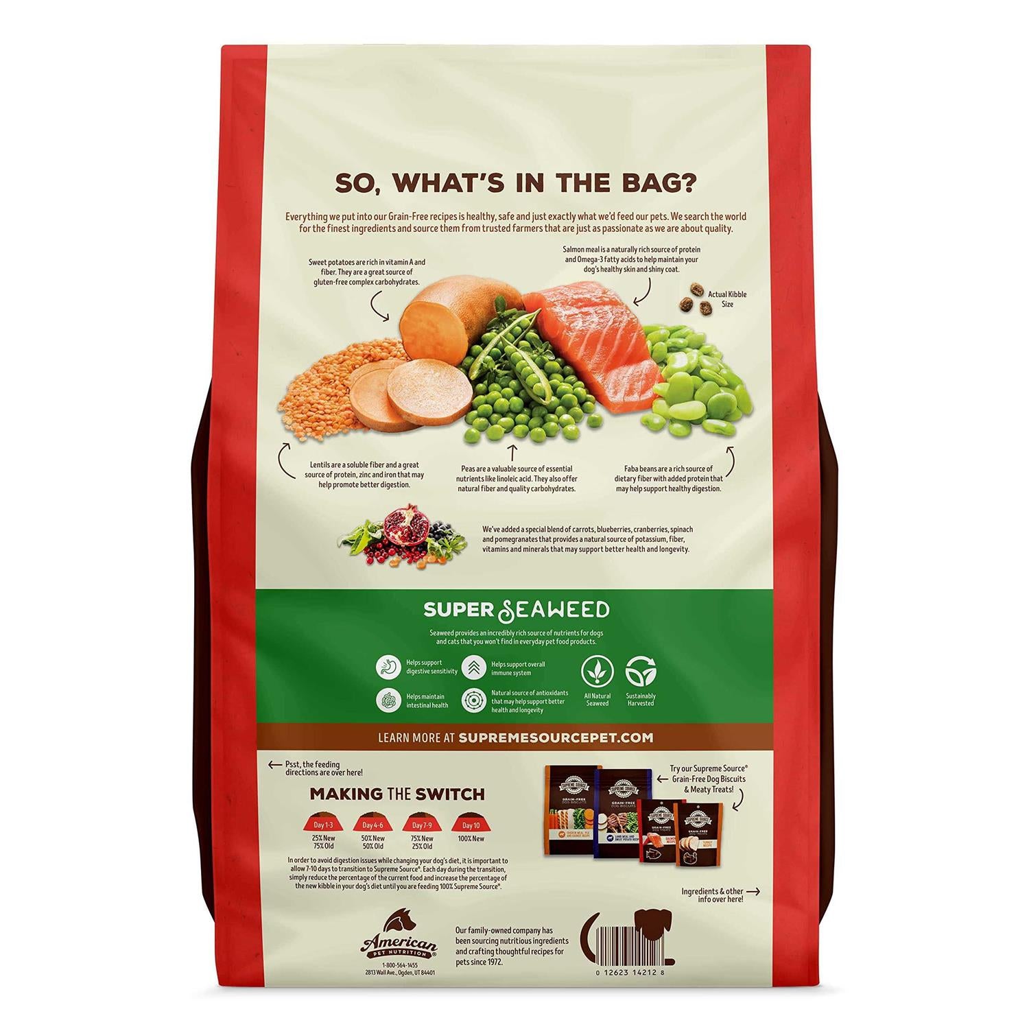 Grain Free Meal and Sweet Potato Recipe Dog Food P47435