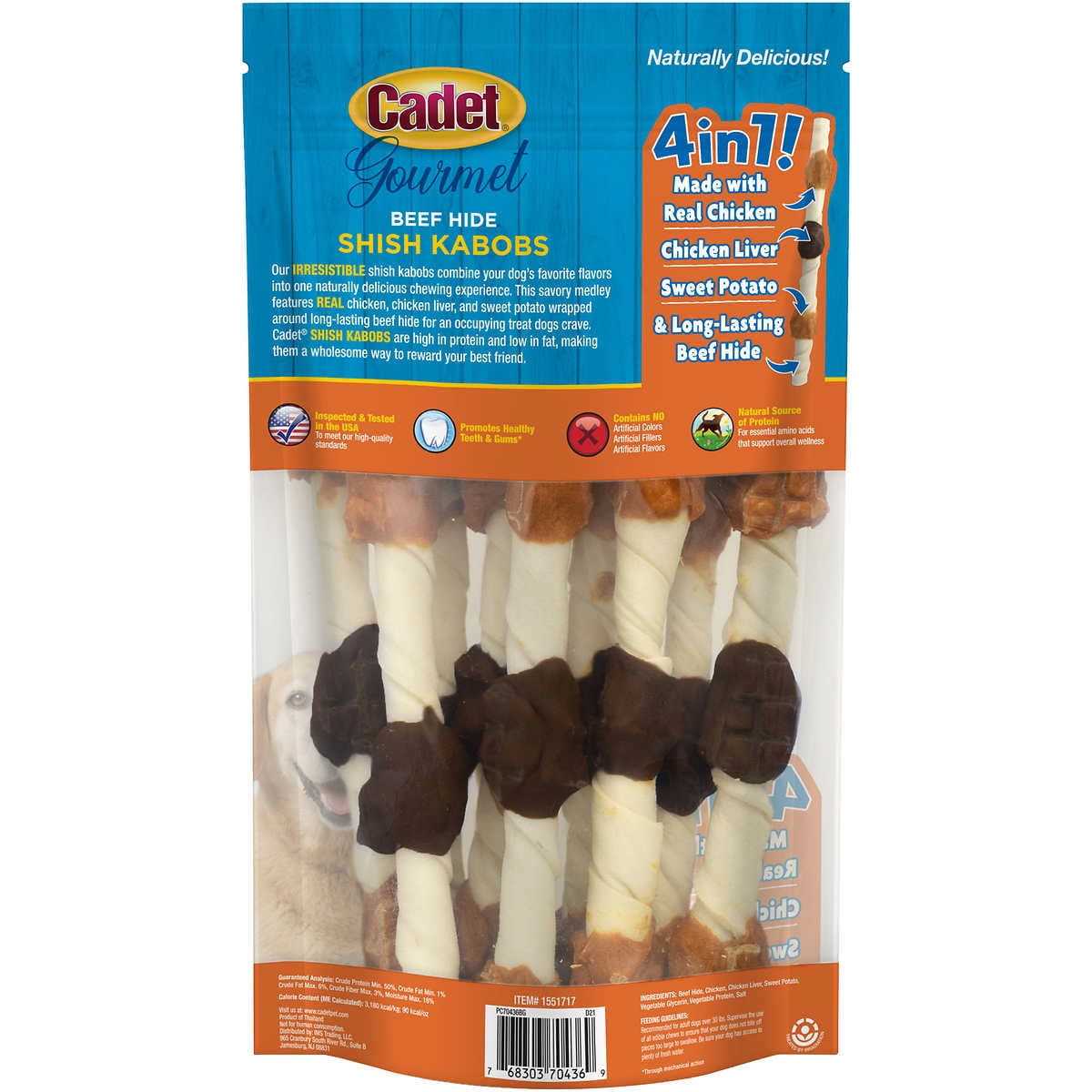 Beef Hide Shish Kabobs Dog Treats H913985
