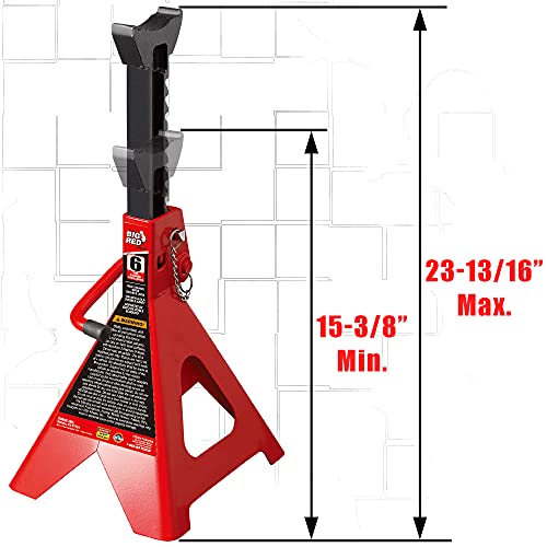 Steel Jack Stands 3 Ton Capacity Car Lifting Stand, 1 Pair I88163