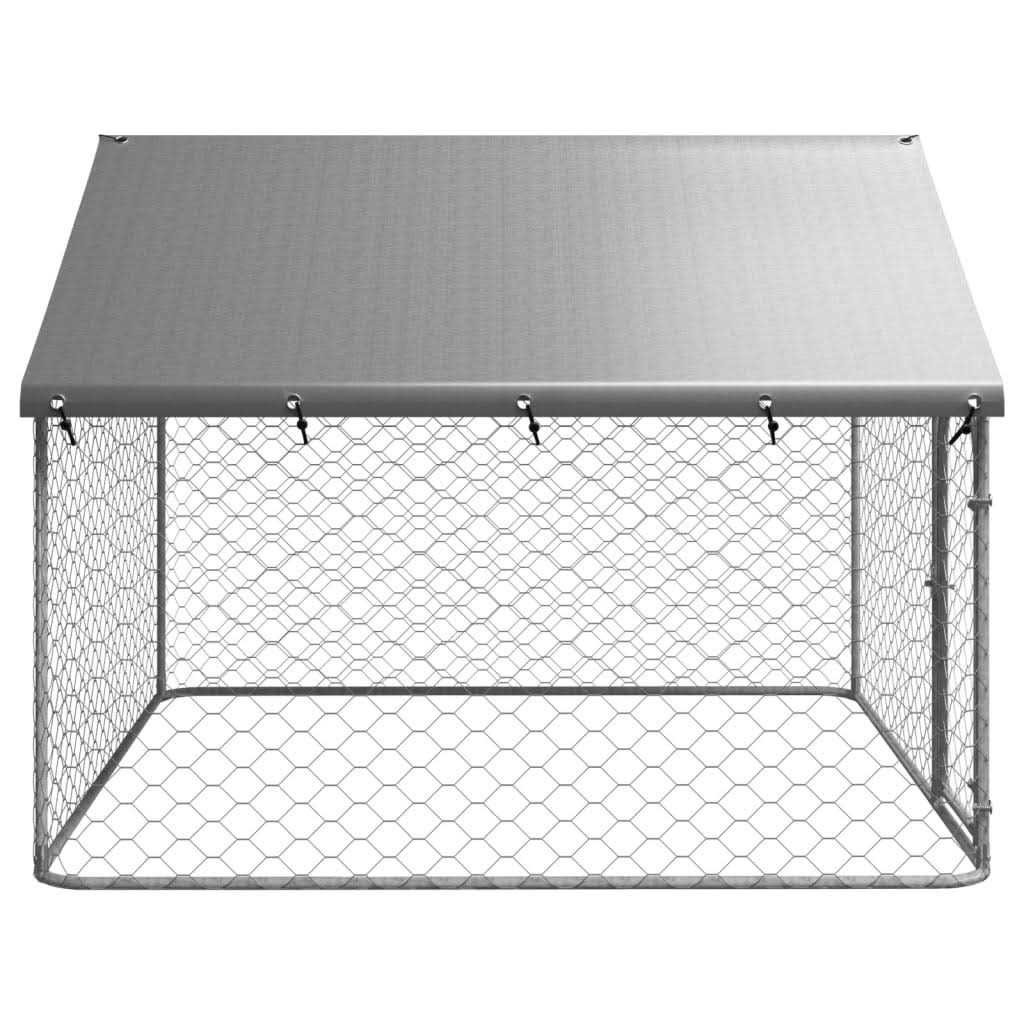 Outdoor Dog Kennel with Roof U30525