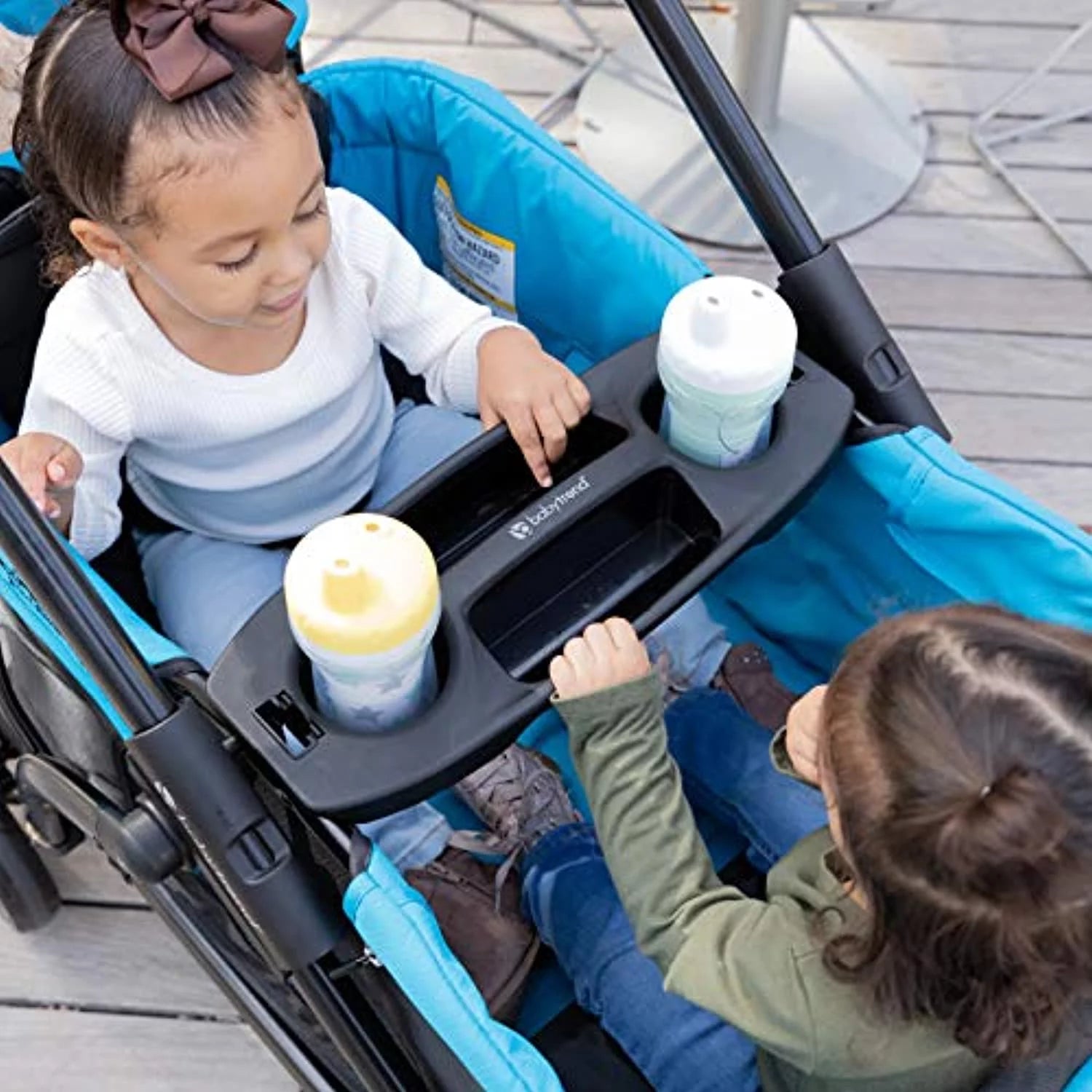 Wagon Stroller, Solid Print Gray R3572