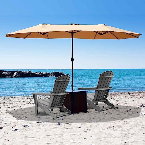 Folding Adirondack Chairs Set of 2, Weather Resistant with Cup Holder V625229