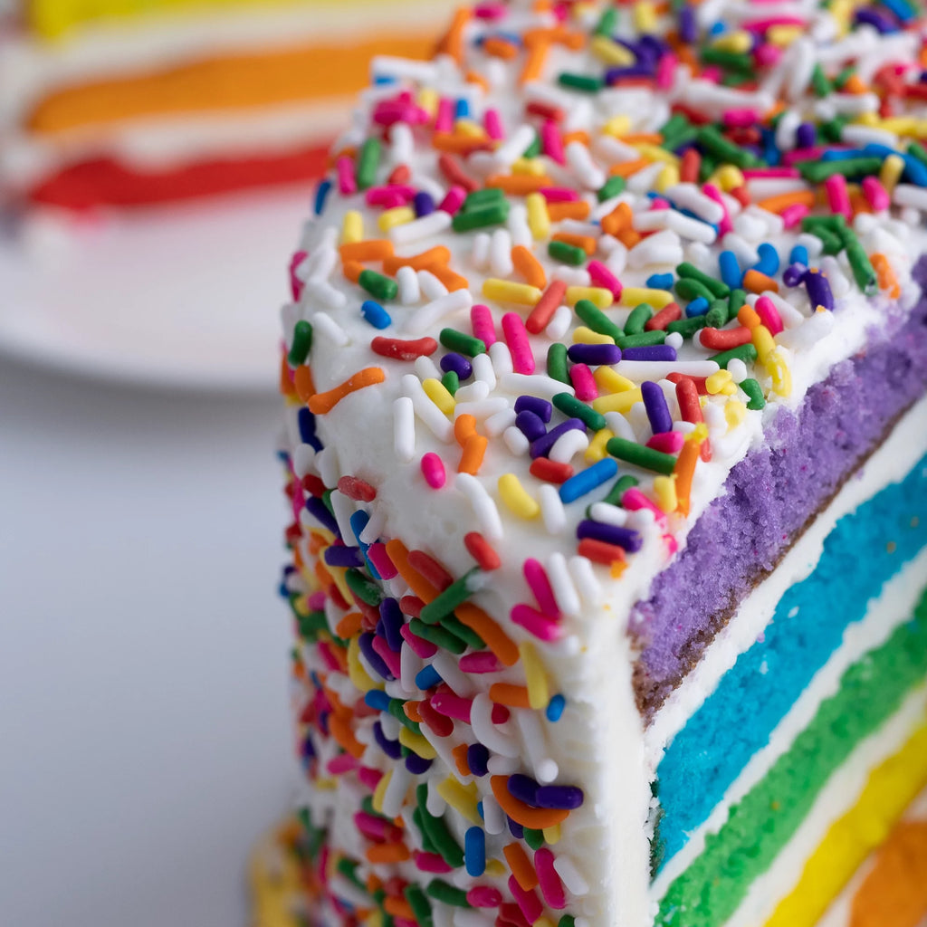 Vanilla Rainbow Cake, 6" Size, Serves 6 to 8 I959