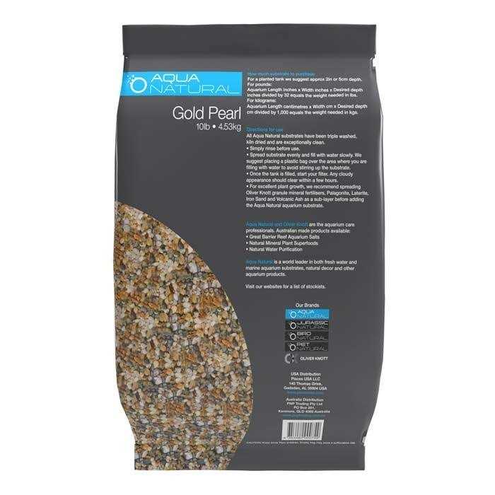 Gold Pearl Gravel Substrate for Aquariums, Vivariums and Terrariums S254