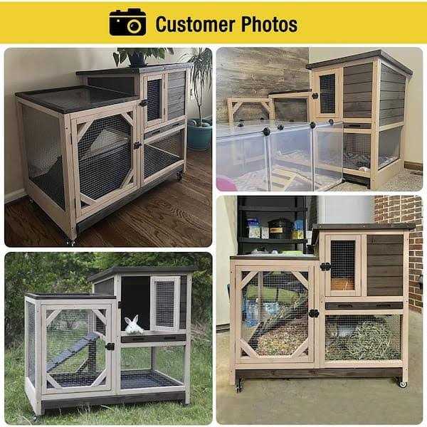 Large Indoor Rabbit Hutch with Pull out Tray G435
