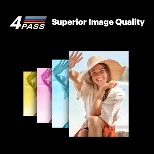 Portable Photo Printer with 68 Sheets Bundle, White E75554