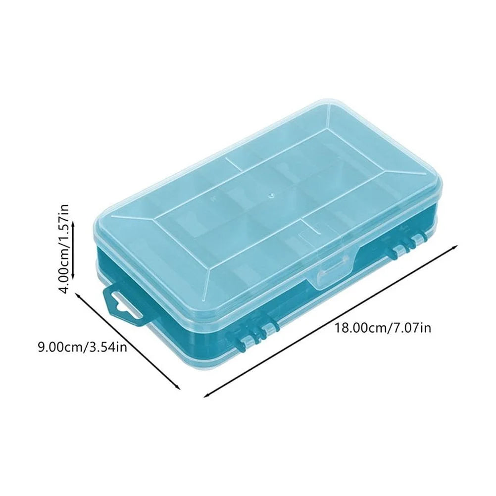 Plastic Small Parts Storage Box with Lid, 2 Pack A6458