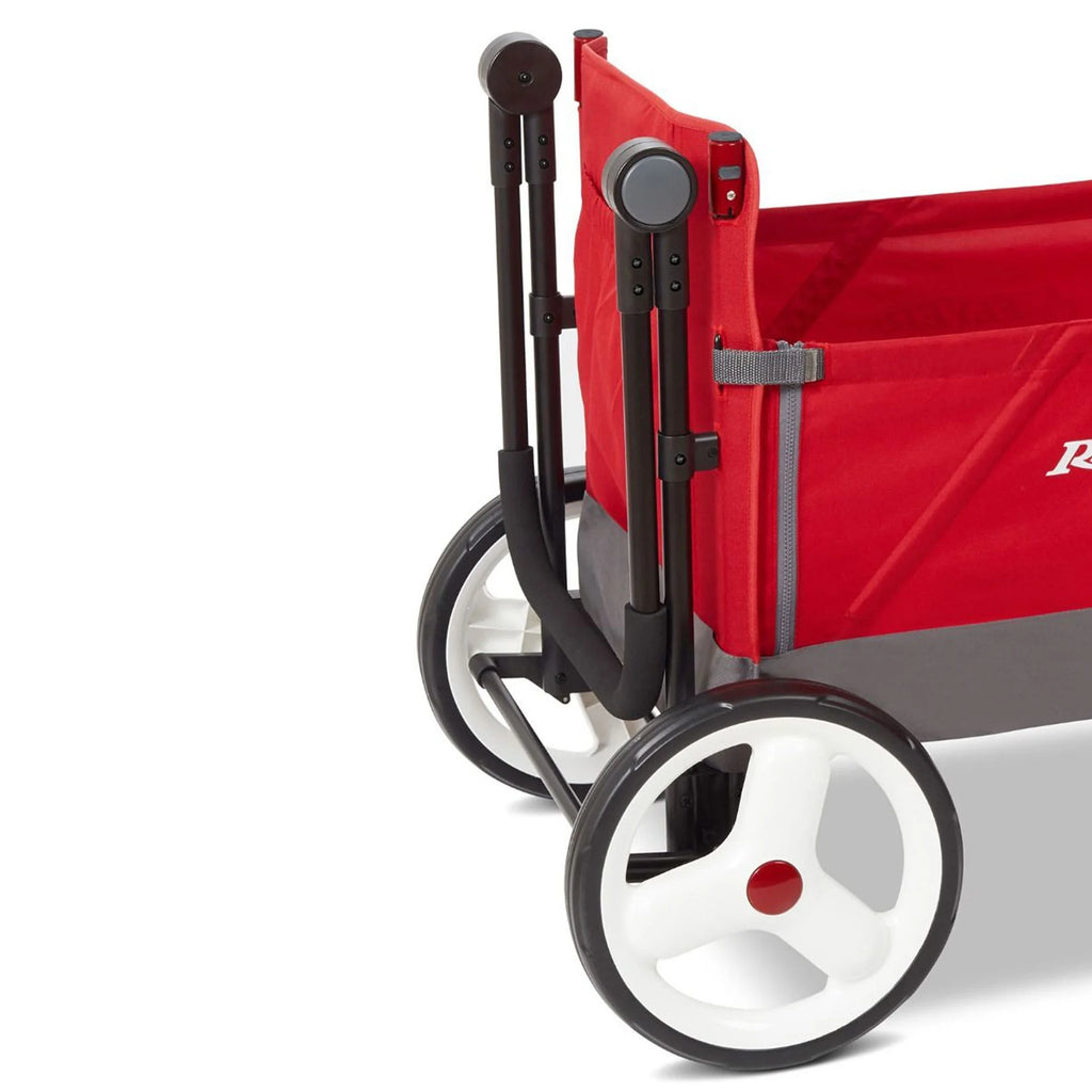 Convertible Stroll N Wagon with Pull & Push Handle, Red/Black T153
